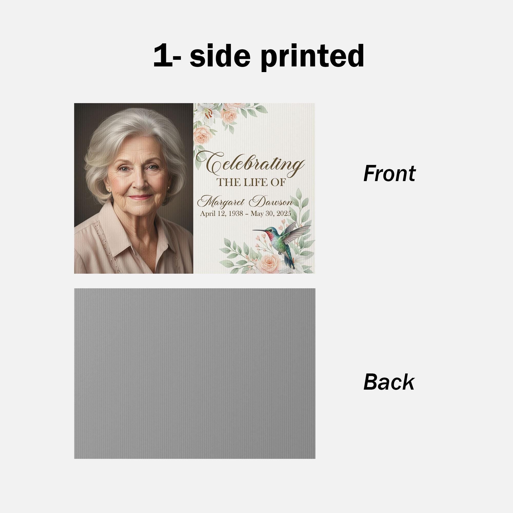 Custom Funeral Welcome Sign: Personalized Memorial Sign with Picture image 8