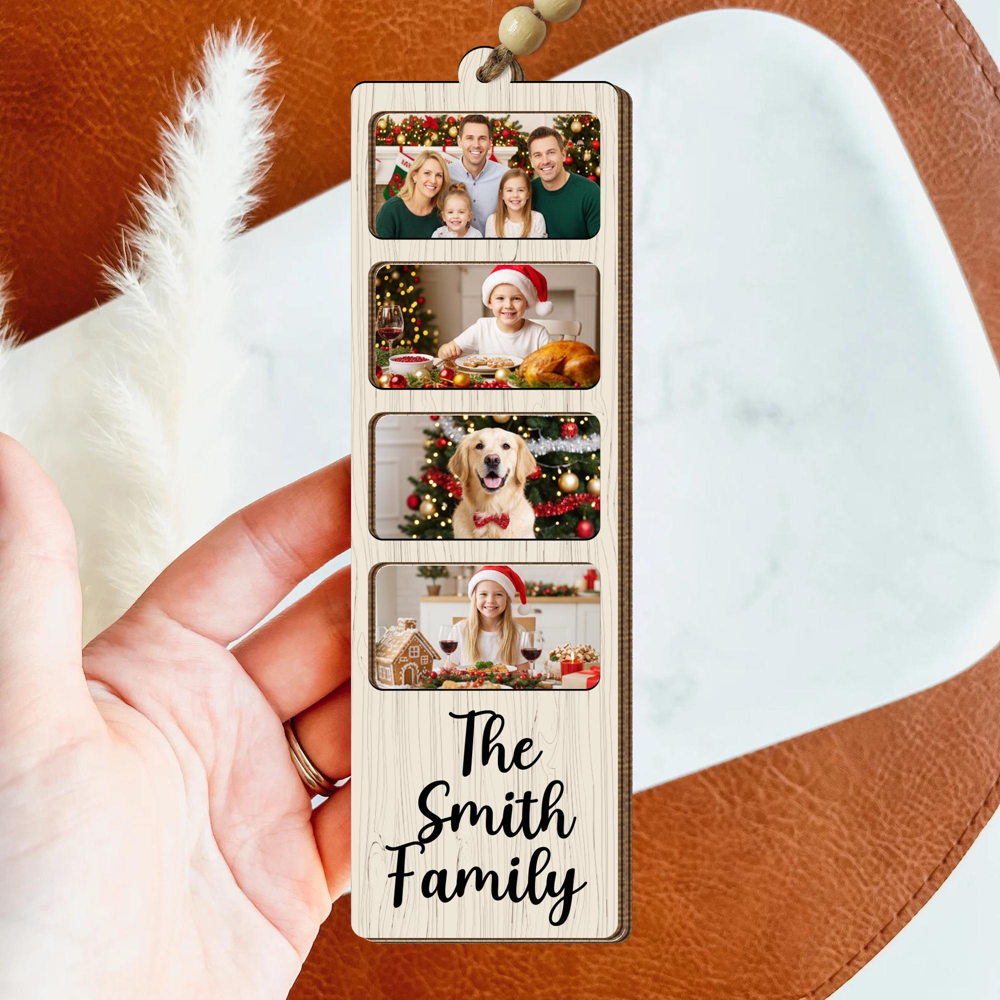 Personalized Family Photo Ornament – Custom Christmas Keepsake with Name image 1