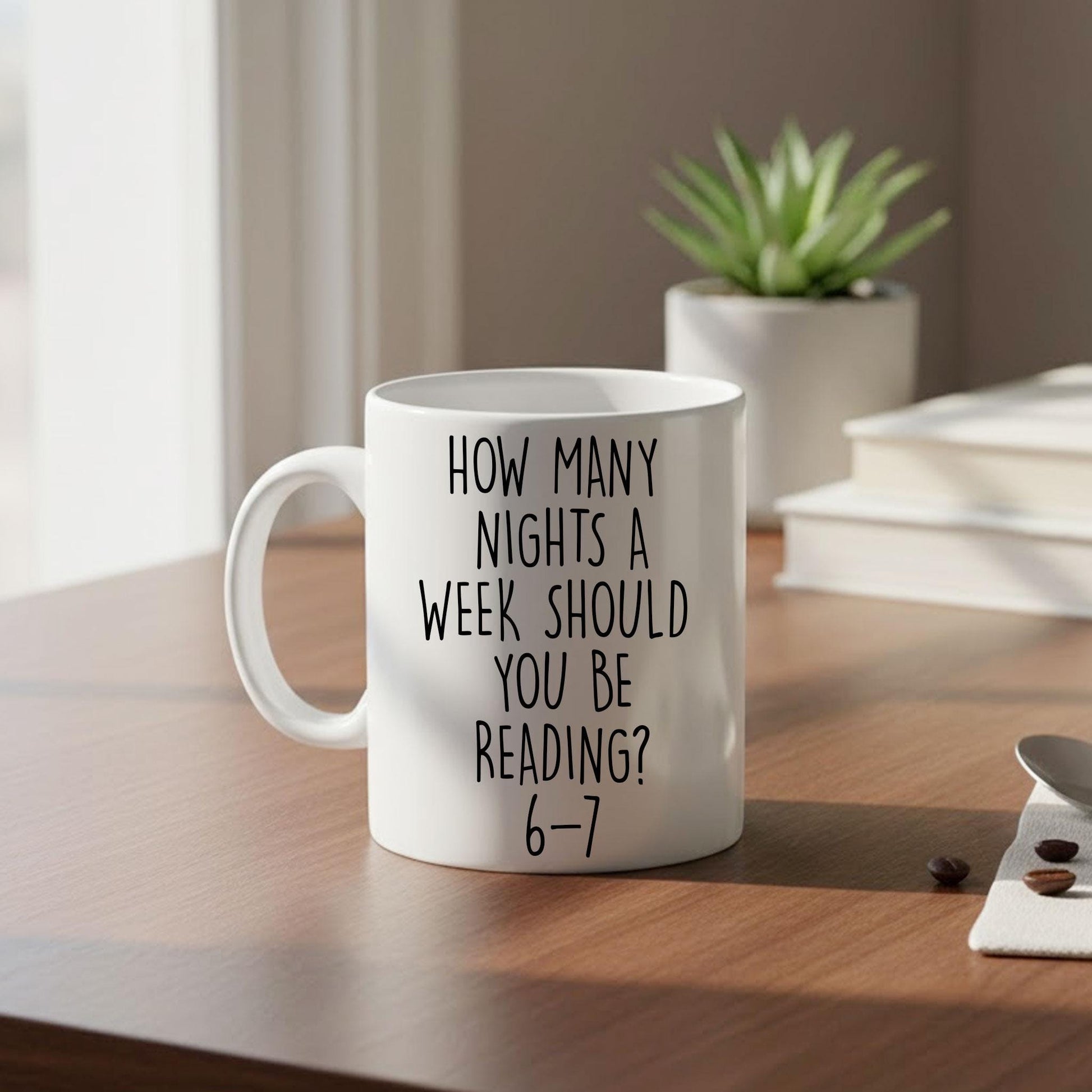 Funny Reading 6–7 Mug: Viral 67 Meme Coffee Cup for Teachers, Librarians & Bookworms image 3