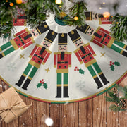 Nutcracker Christmas Tree Skirt: Round Holiday Tree Cover image 1