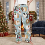 Christmas Guinea Pig Pajama Pants: Funny Holiday Sleepwear for Women image 1