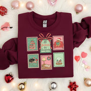All Booked for Christmas Sweatshirt – Book Lover Xmas Shirt