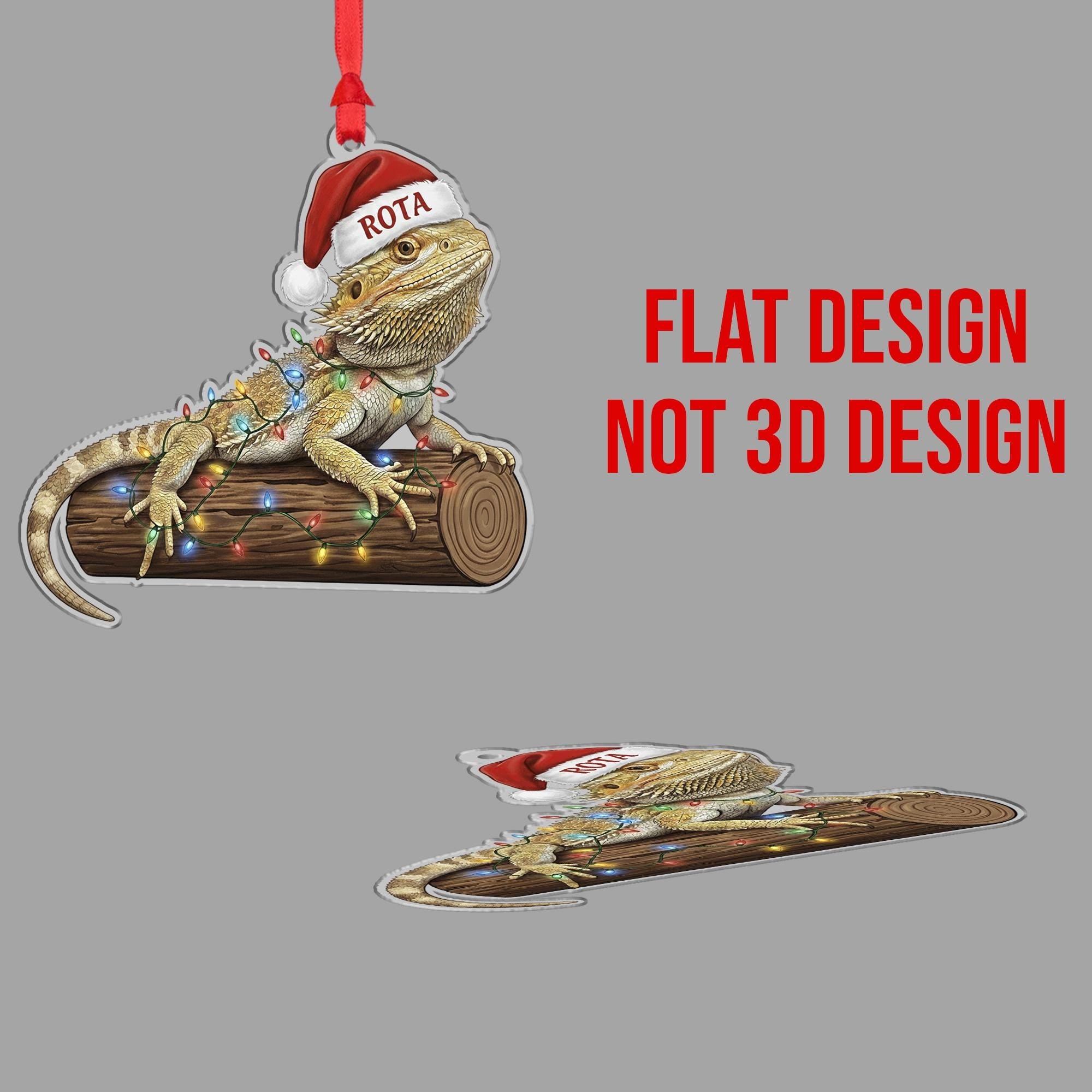 Personalised Bearded Dragon Christmas Ornament | Pet Lizard Gift Holiday Keepsake image 3