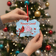 Personalized Cardinal Pet Memorial Ornament: Custom Name Ceramic Remembrance Gift
