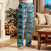Custom Photos Pajama Pants Personalized Grandpa Dad Loungewear