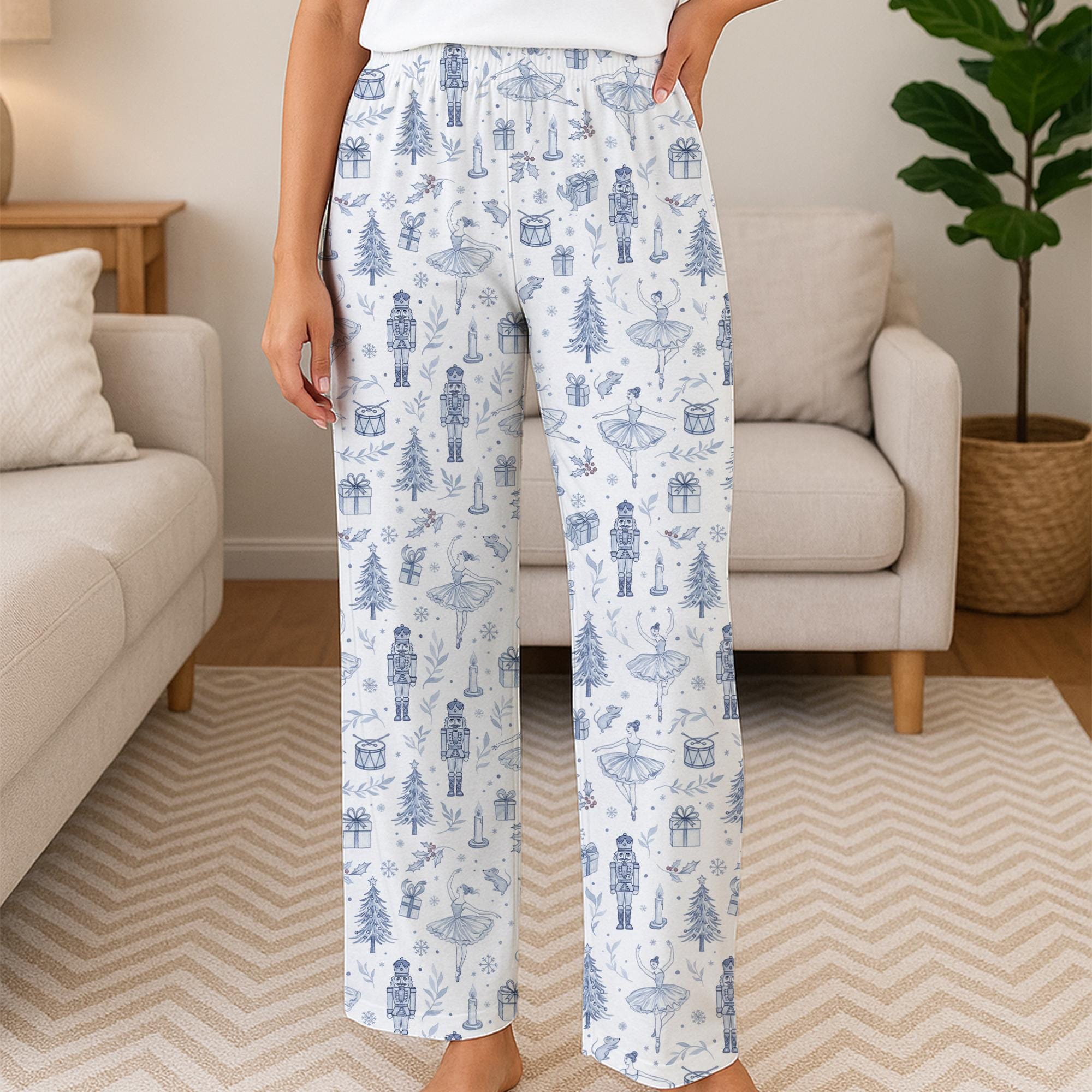 Nutcracker Pajama Pants – Nutcracker Soldiers & Ballerinas All-Over Print image 1