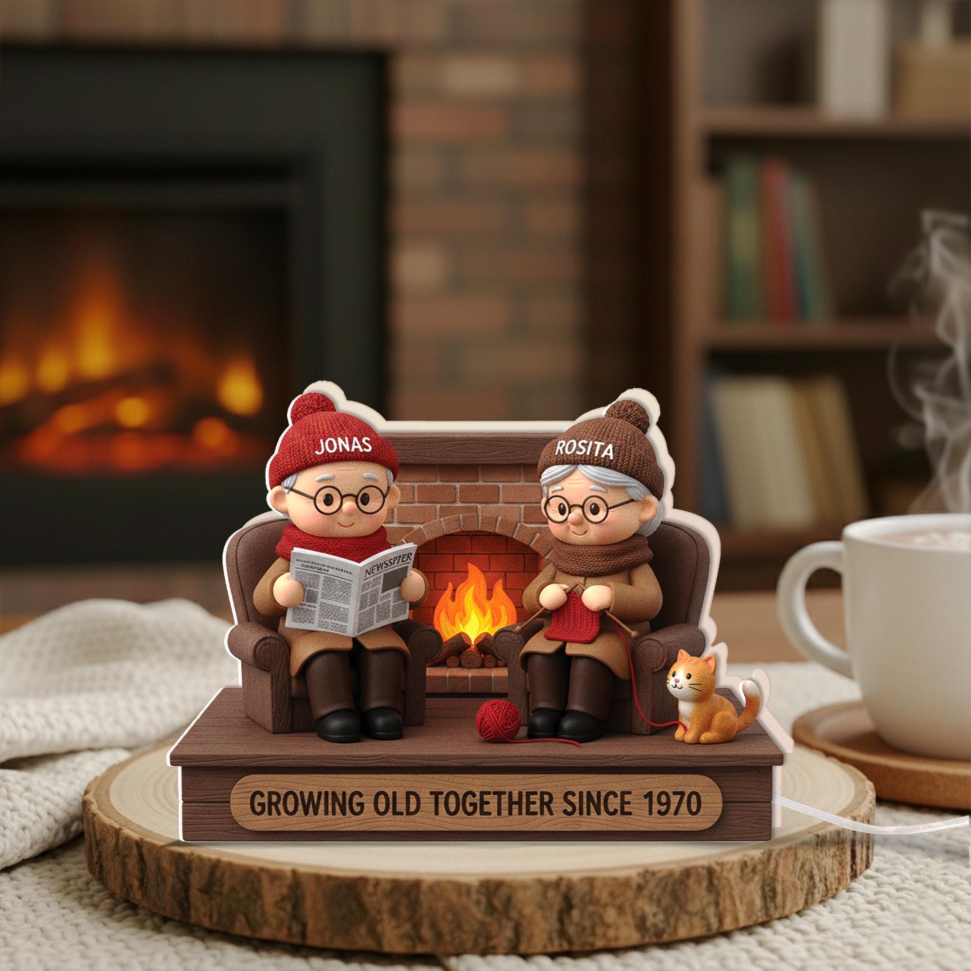 Custom Couple Night Light – Personalized Anniversary Gift for Parents or Grandparents image 4