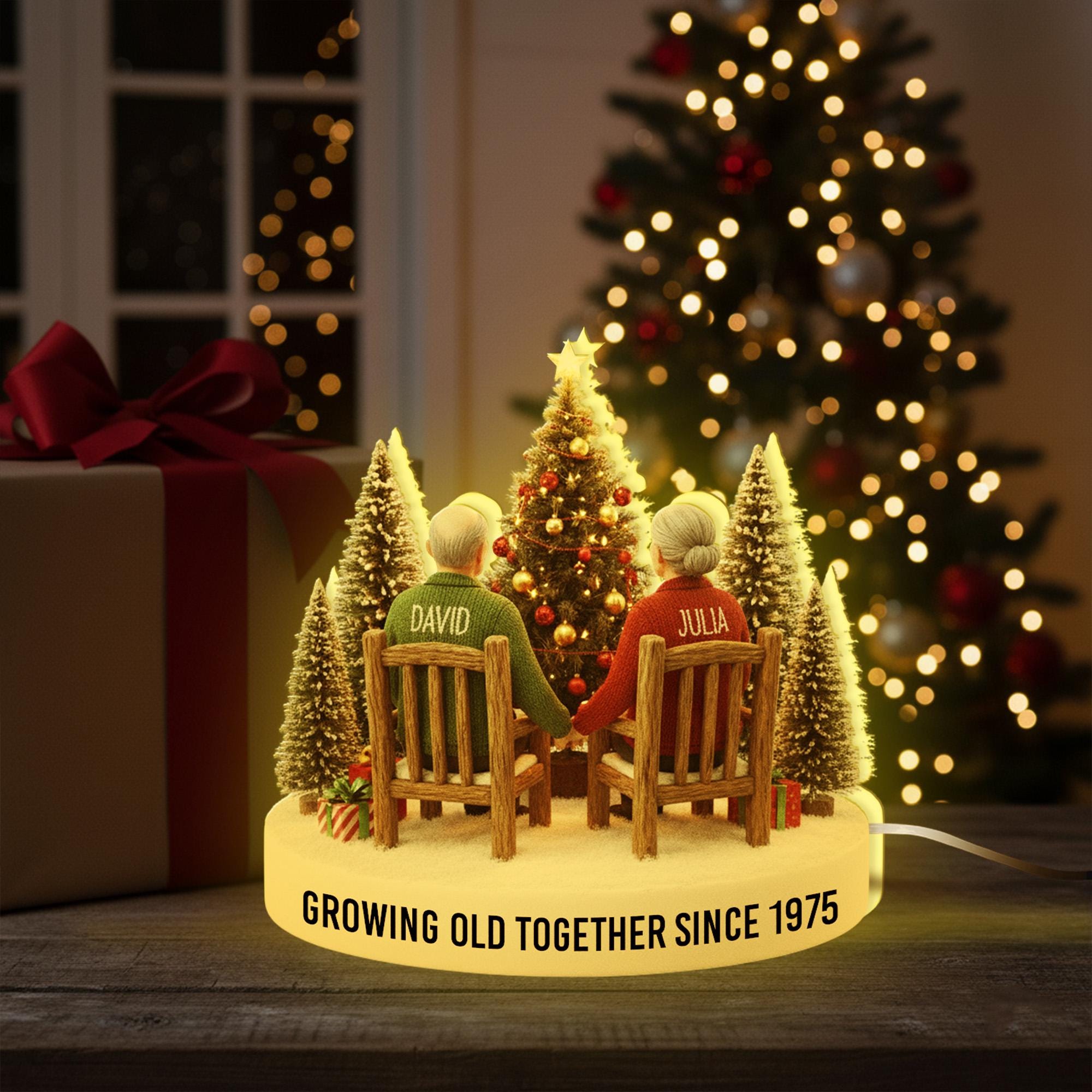 Custom Couple Night Light – Personalized Anniversary Gift for Parents or Grandparents image 5