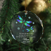Dragonfly Memorial Ornament – In Loving Memory Keepsake Sympathy Gift for Mom image 1