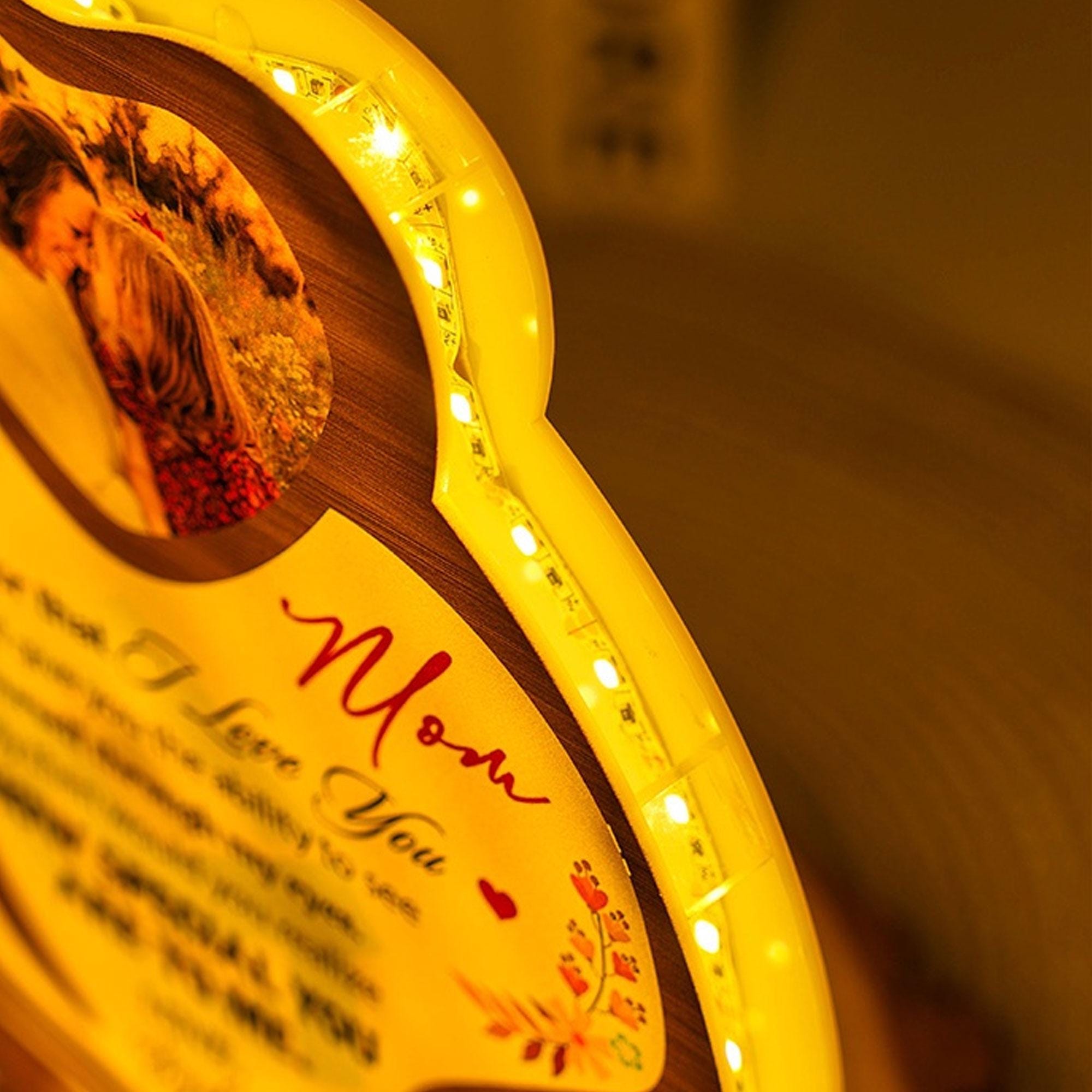 Personalized Wedding Cake Light Box: First Christmas Married 2025, Custom Couple Name & Date image 8