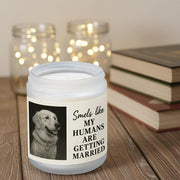 Custom Pet Photo Candle Personalized Dog Label Soy Wax Jar Decoration