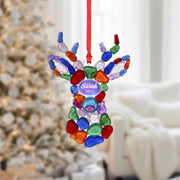 Personalized Name Reindeer Ornament: Custom Christmas 2025 Decor
