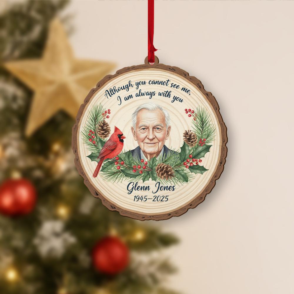 Personalized Memorial Ornament – Cardinal Remembrance Gift In Loving Memory Christmas Keepsake image 5