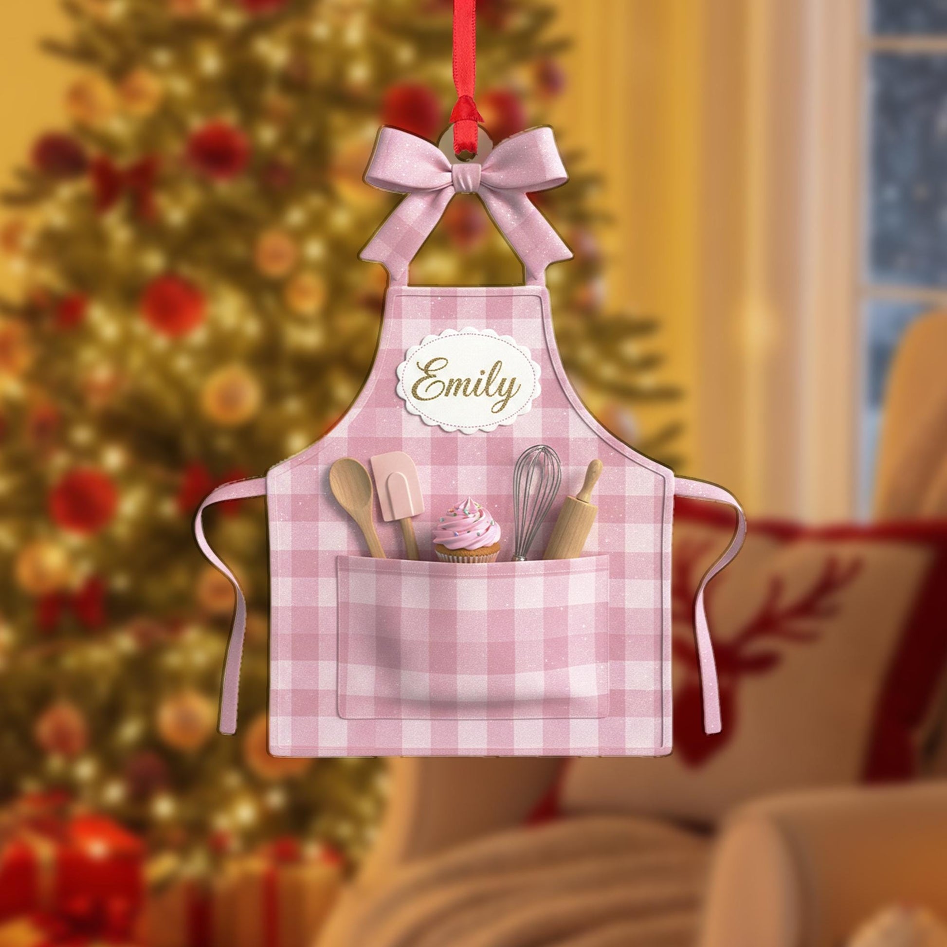 Custom Baker Ornament: Chef Christmas Tree Decoration image 2