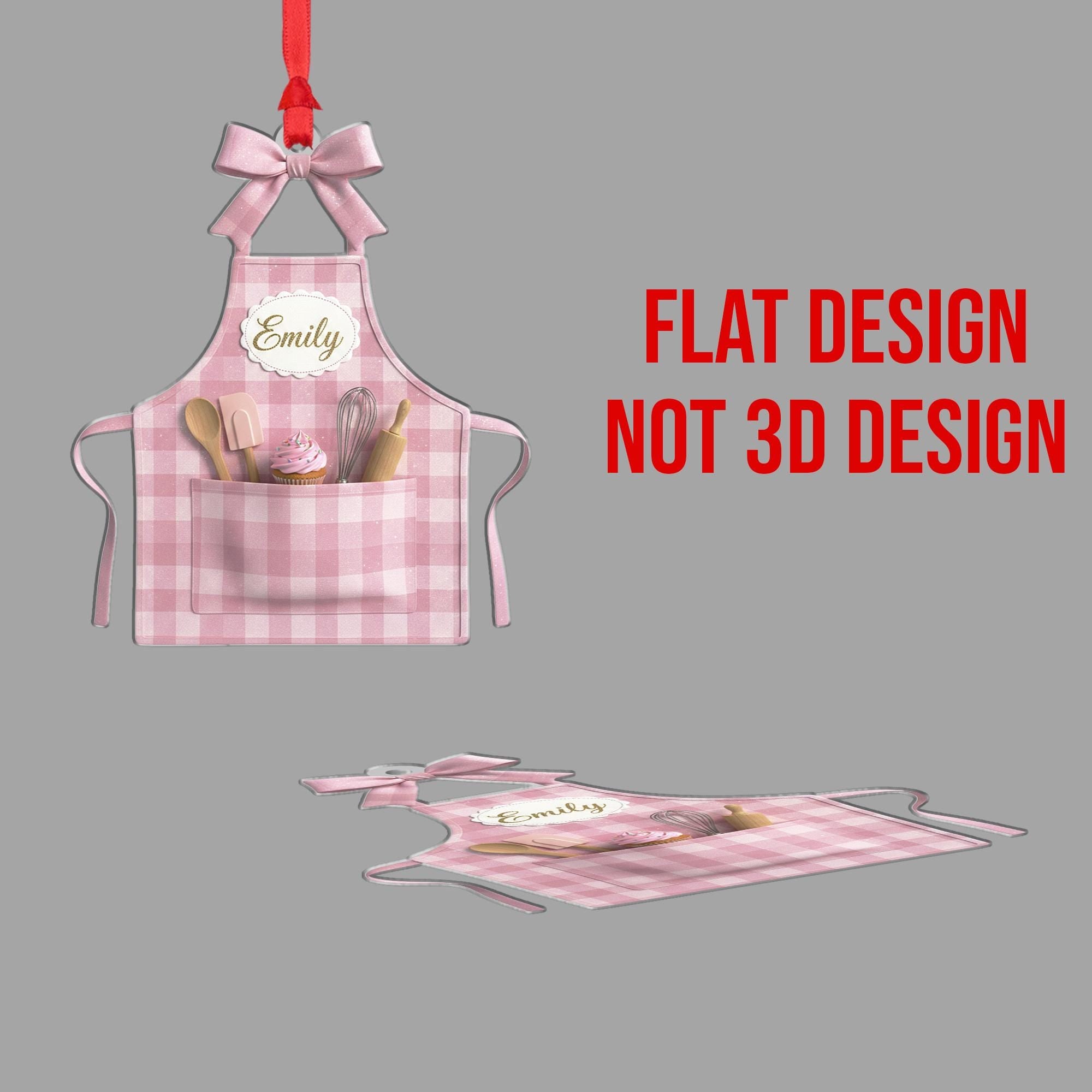 Custom Baker Ornament: Chef Christmas Tree Decoration image 3