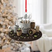 Custom Gardening Ornament – Personalized Holiday Decor for Plant Enthusiasts