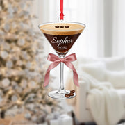 Espresso Martini Ornament: Coffee Cocktail Tree Decor image 1