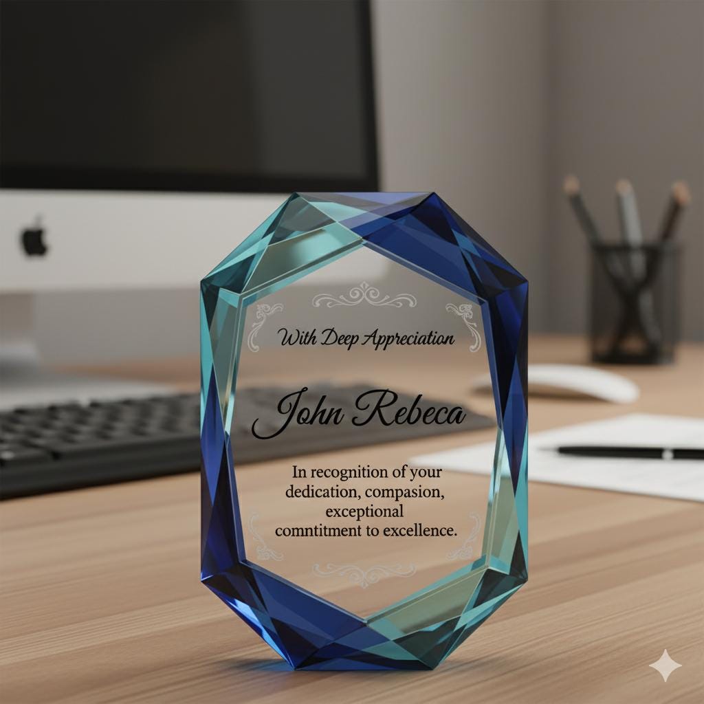 Custom Acrylic Employee Appreciation Plaque: Retirement Award image 4