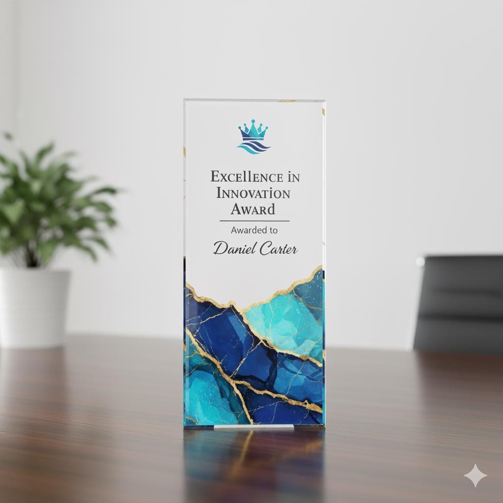 Custom Acrylic Employee Award Plaque: Personalized Recognition Gift image 4