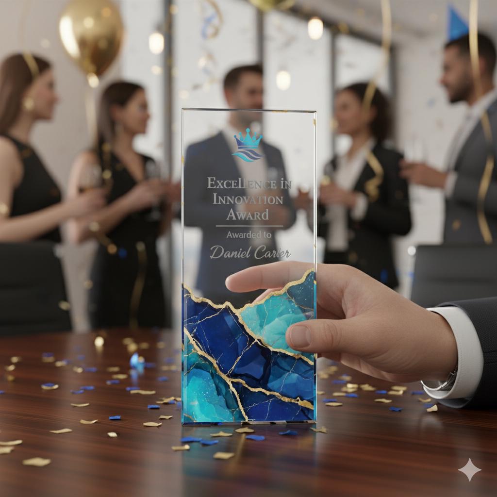 Custom Acrylic Employee Award Plaque: Personalized Recognition Gift image 5