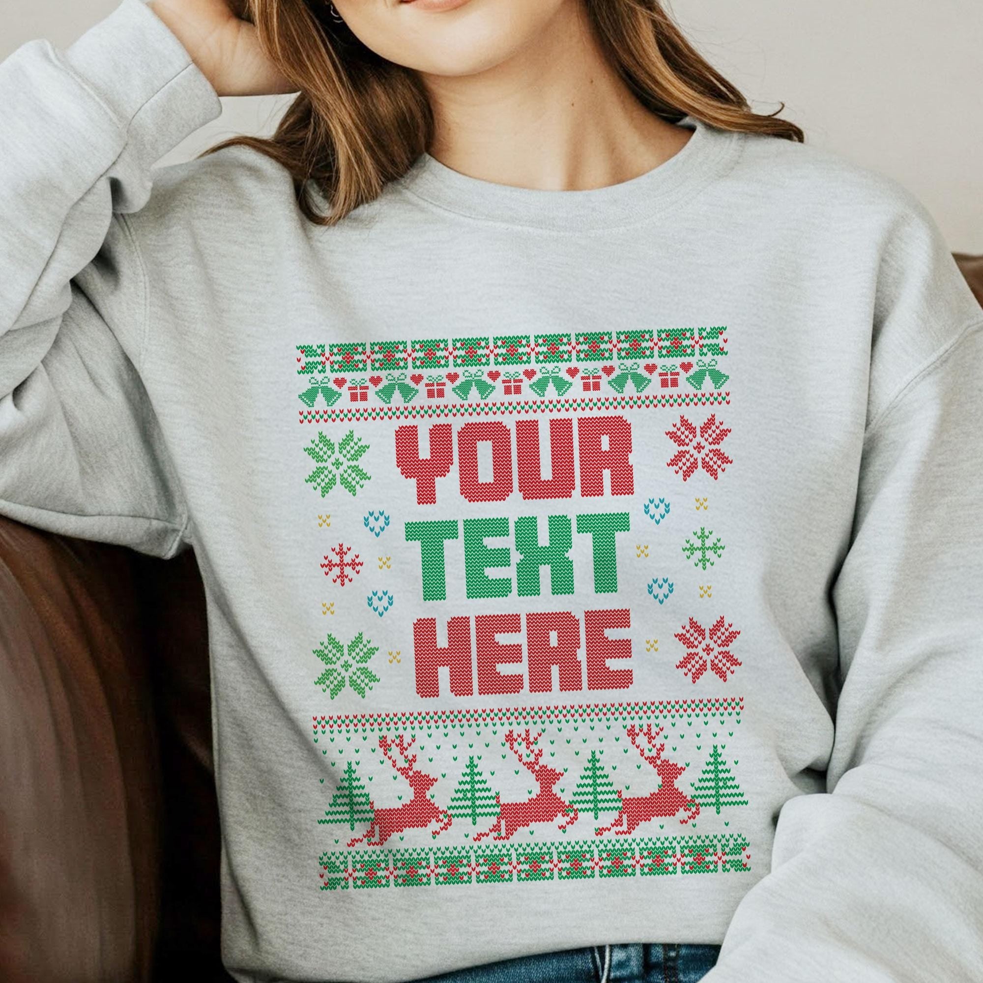 Custom Ugly Christmas Sweater: Personalized Christmas Sweatshirt