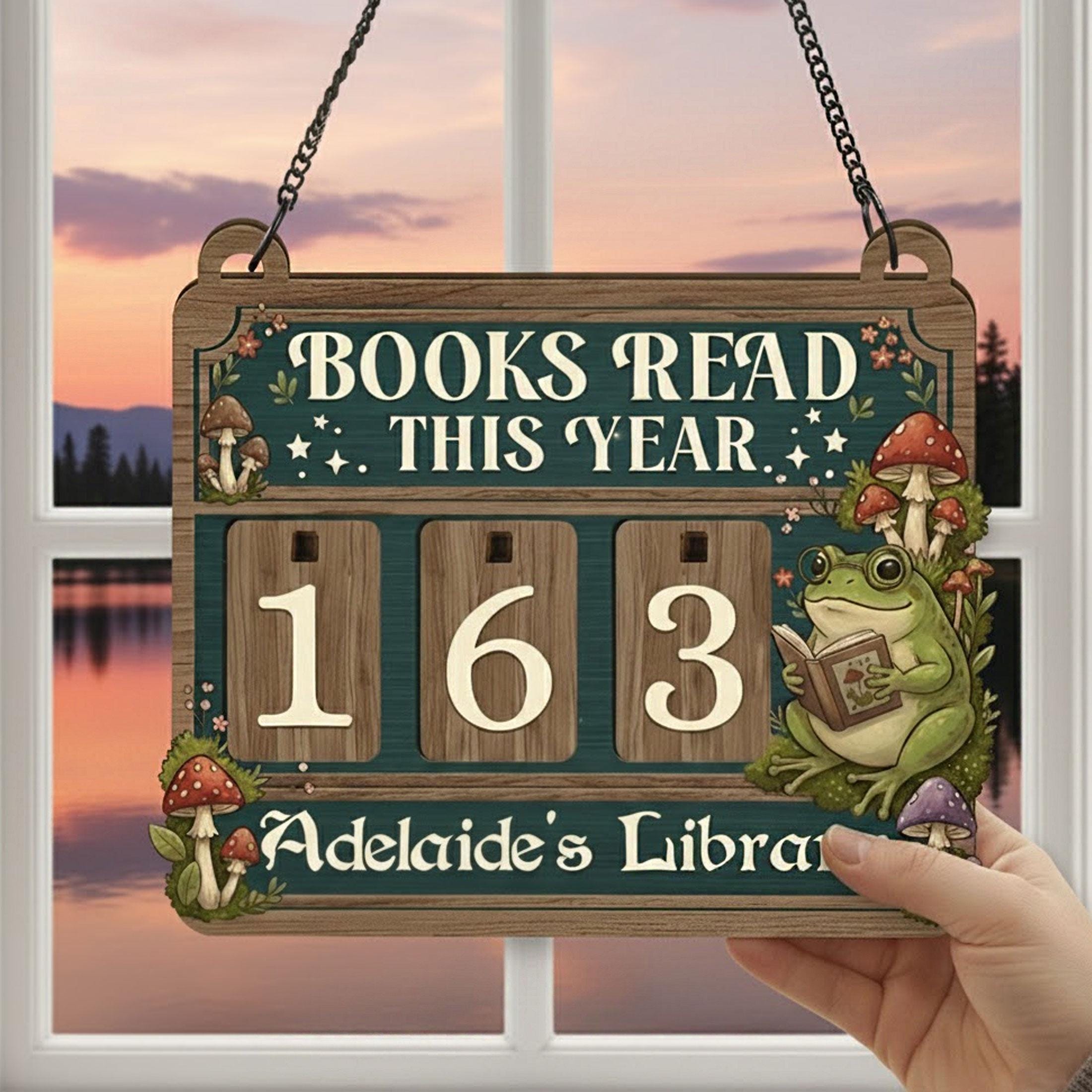 Frog Books Read Tracker: Cottagecore Bookish Decor