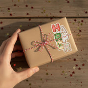 Custom Gingerbread Alphabet Sticker: Kids Name Gift Box Labels, Christmas Tag Letters, Personalized Packaging