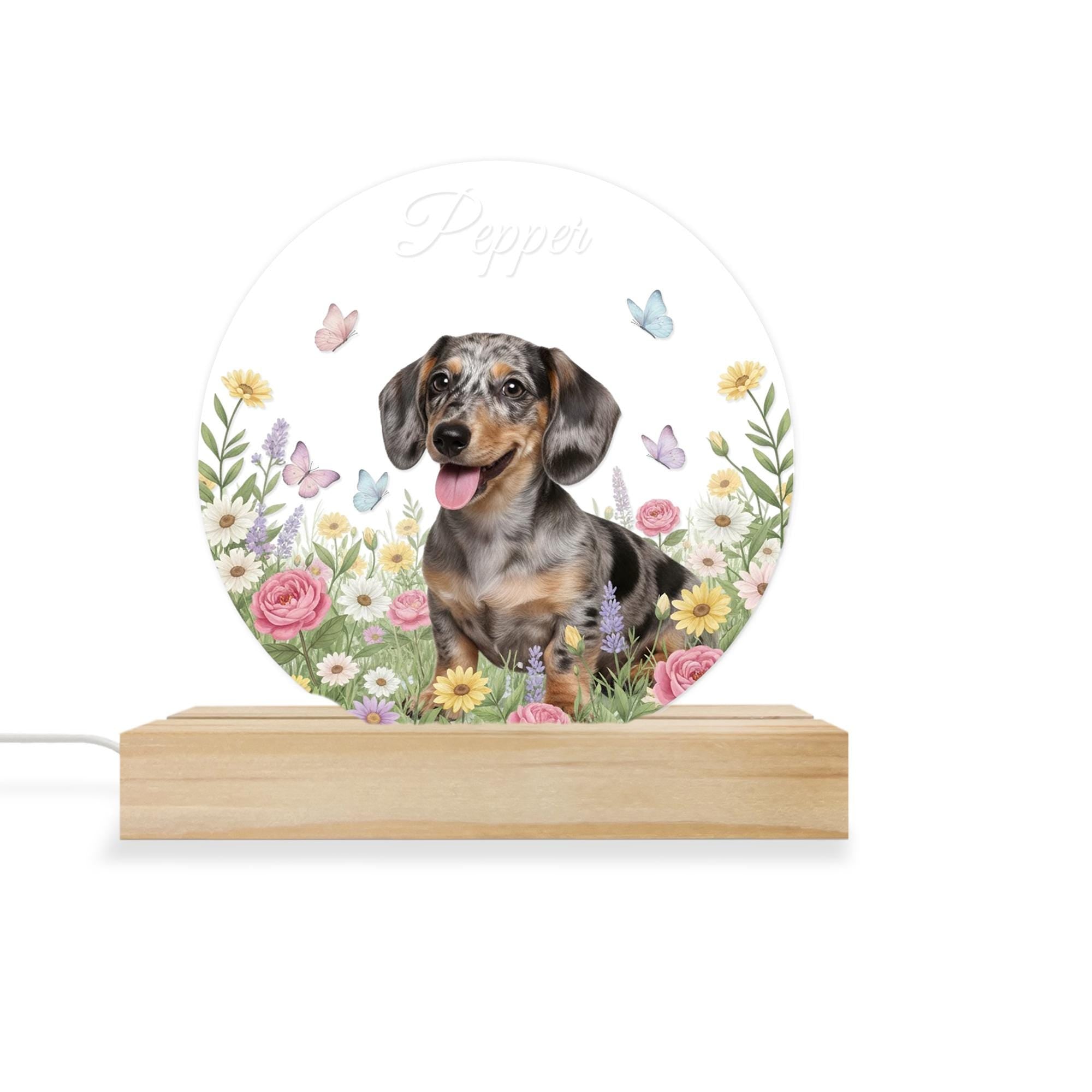 Custom Pet Night Light – Personalized Acrylic Lamp with Photo for Memorial