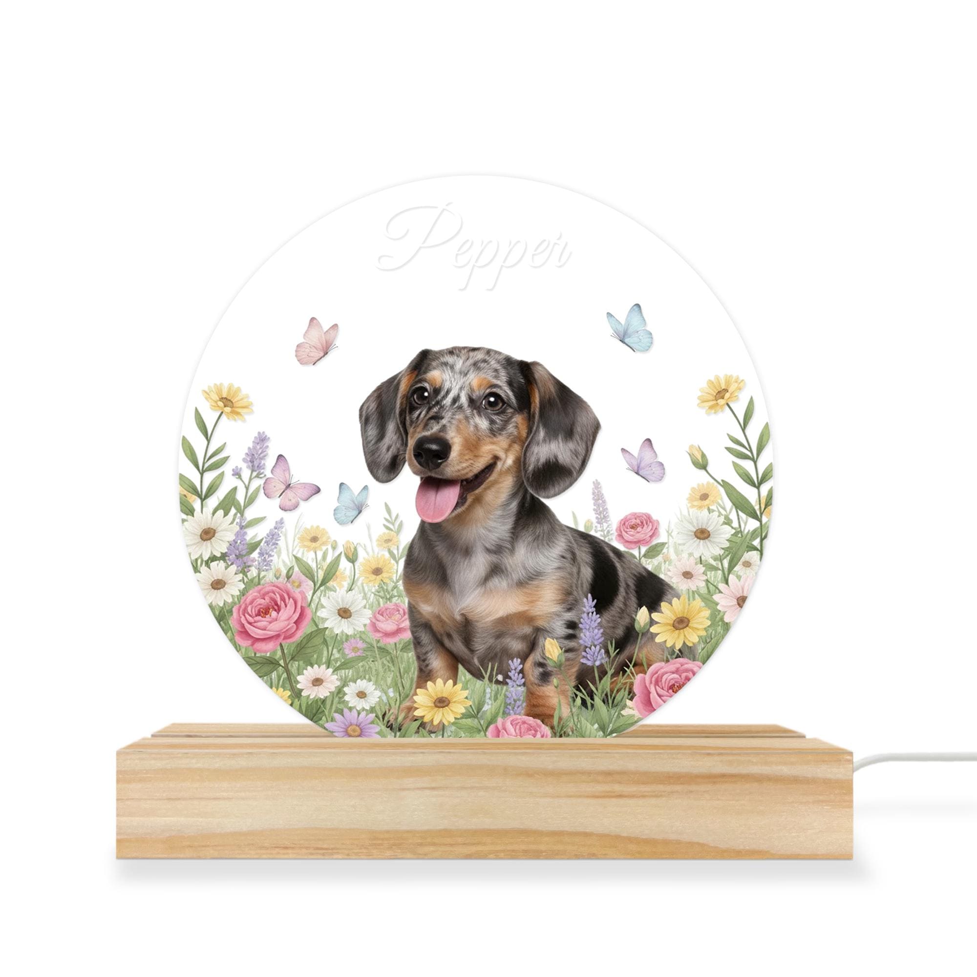 Custom Pet Night Light – Personalized Acrylic Lamp with Photo for Memorial