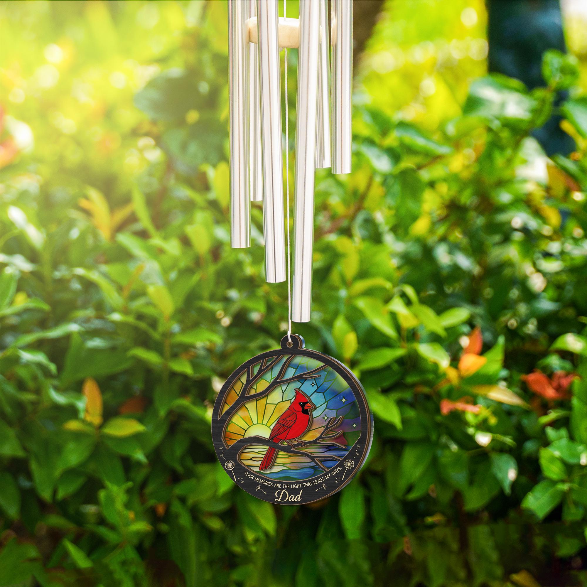 Sun Catcher Wind Chime: Dad Tribute Gift