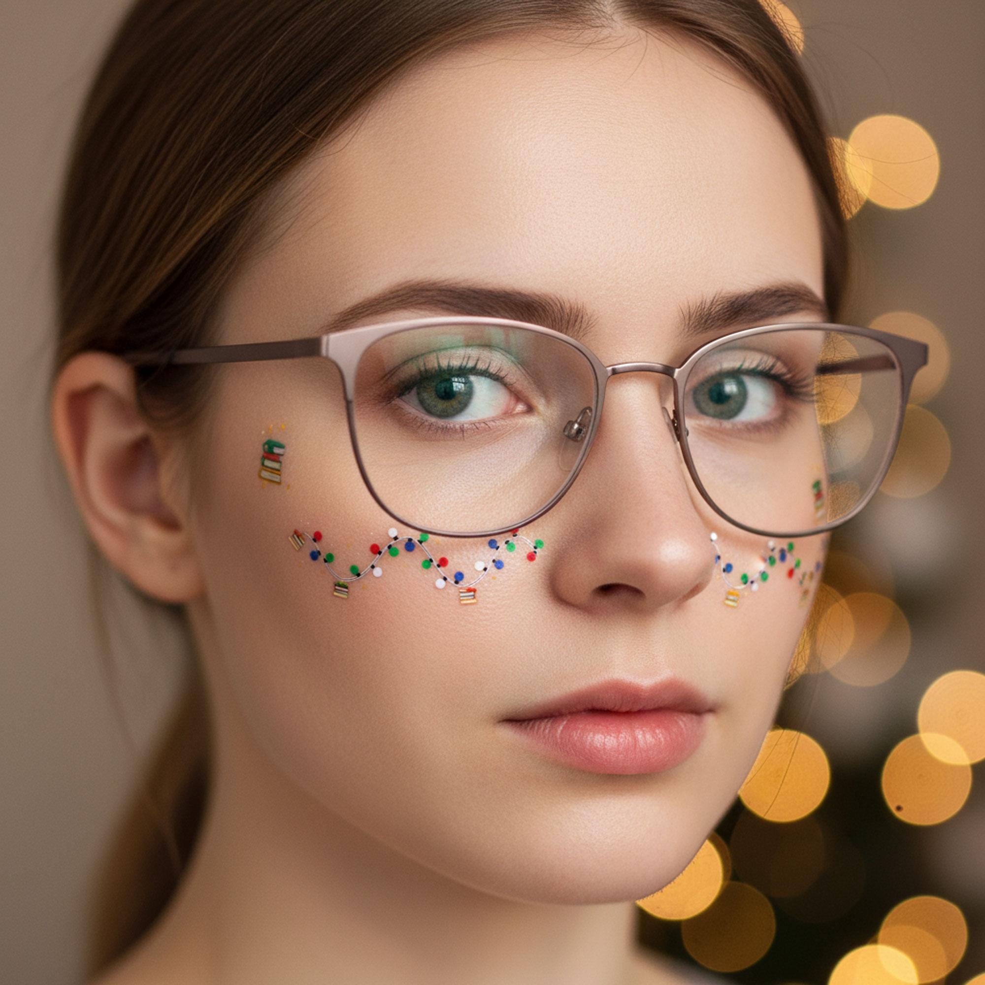 Christmas Lights Tattoo Sticker: Holiday String Light Design image 3