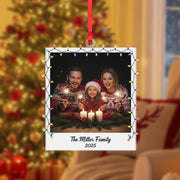 Personalized Family Photo Ornament - Custom Christmas Keepsake image 1