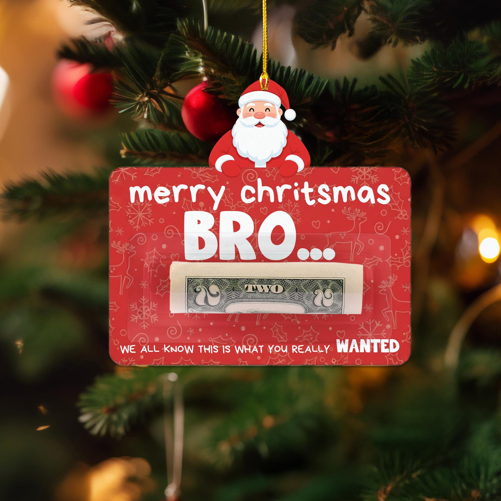 Funny Christmas Money Holder: Customizable Gift Card image 2