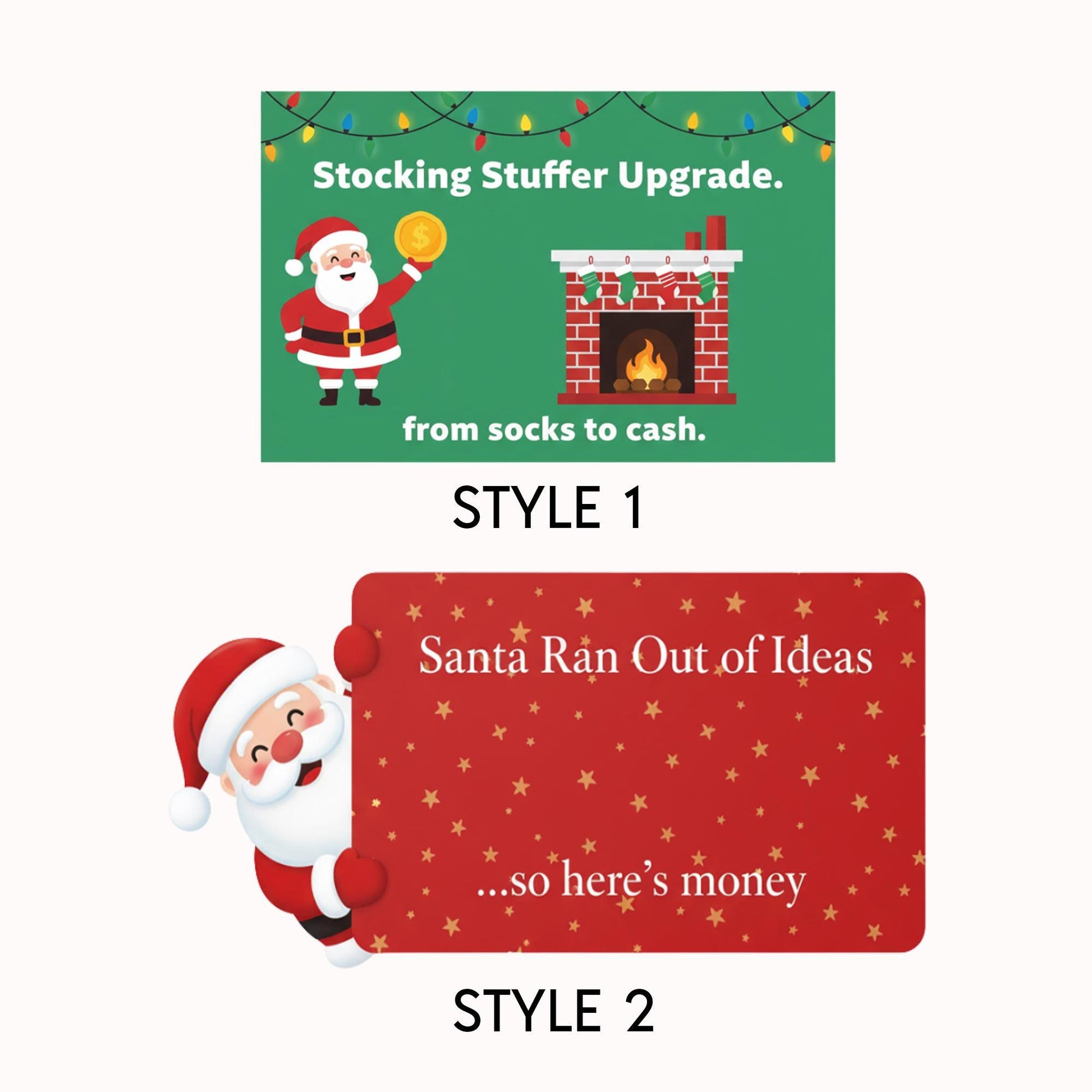 Funny Christmas Money Holder Ornament – Santa Holiday Gift Card Holder image 6