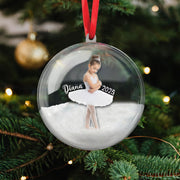 Personalized Ballerina Ornament – Custom Photo Christmas Keepsake Gift image 1