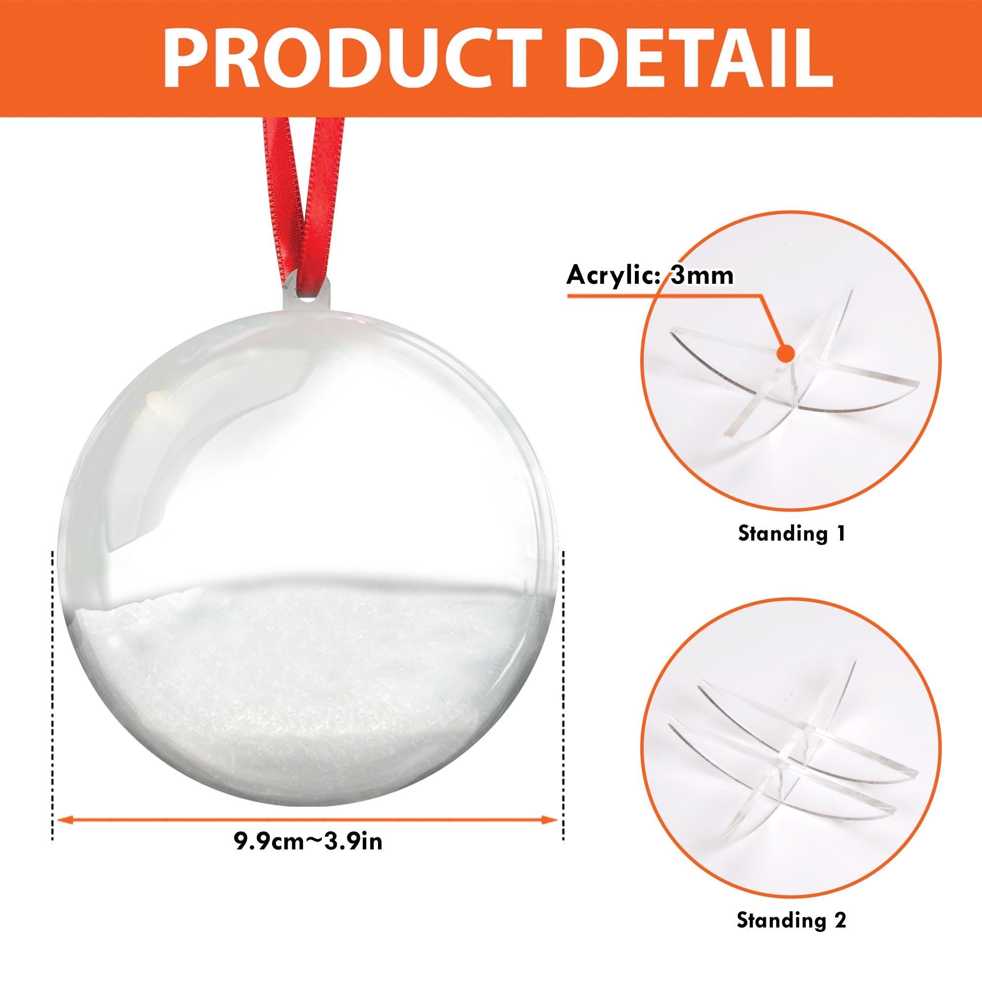 Baby’s First Christmas Ornament: Custom Vintage Photo 3D Ball Ornament, Personalized Keepsake for 2025 image 5