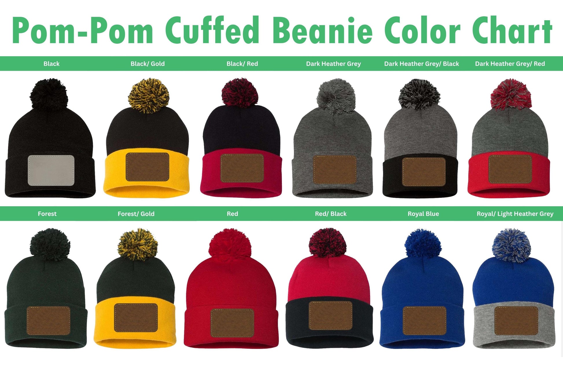Custom Logo And Company Pom-Pom Cuffed Beanie: Personalized Winter Cap image 4