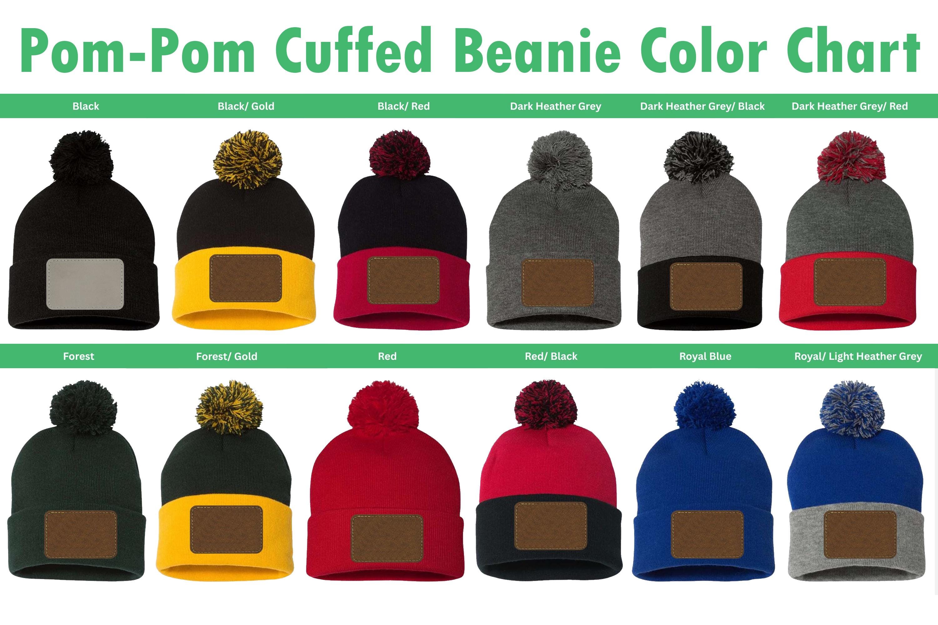 Custom Logo And Company Pom-Pom Cuffed Beanie: Personalized Winter Cap image 4