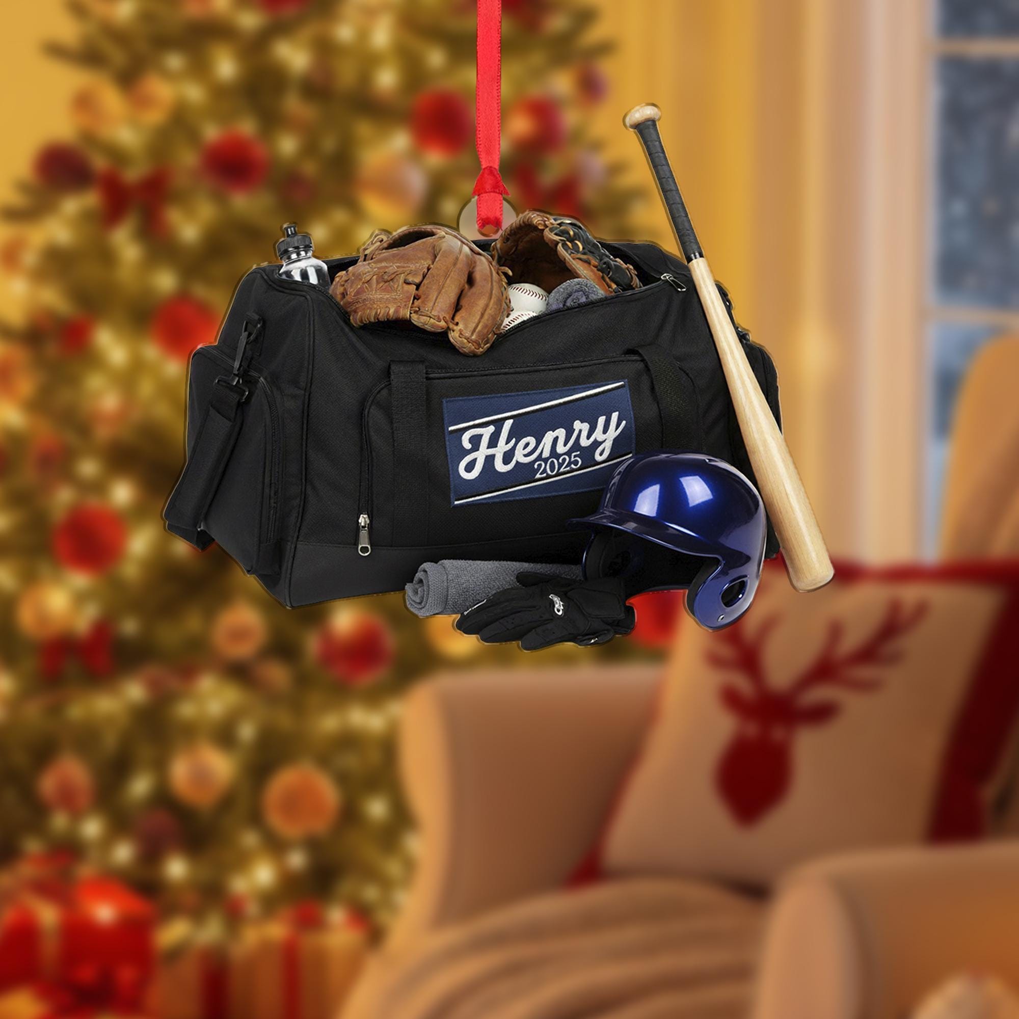 Personalized Baseball Ornament: Custom Sports Team Keepsake image 2