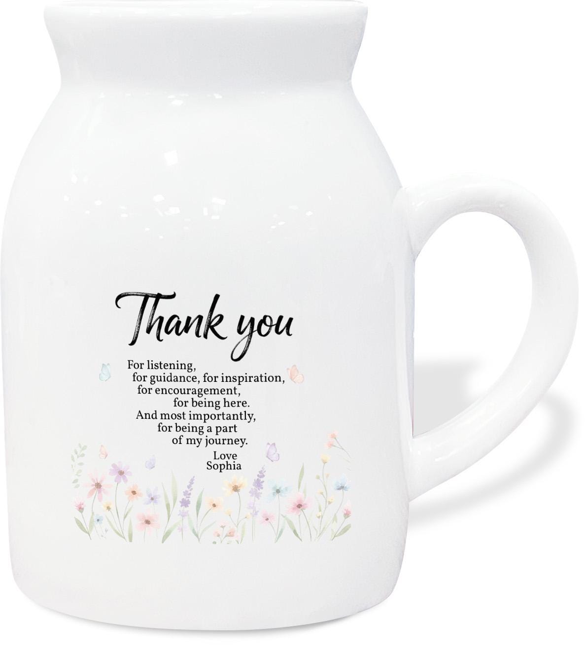 Thank You Mentor Flower Vase - Personalized Appreciation Gift for Teachers image 4