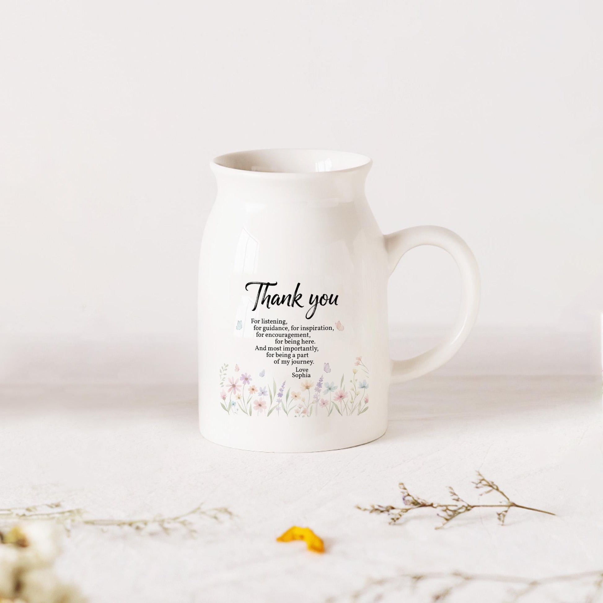 Thank You Mentor Flower Vase - Personalized Appreciation Gift for Teachers image 5