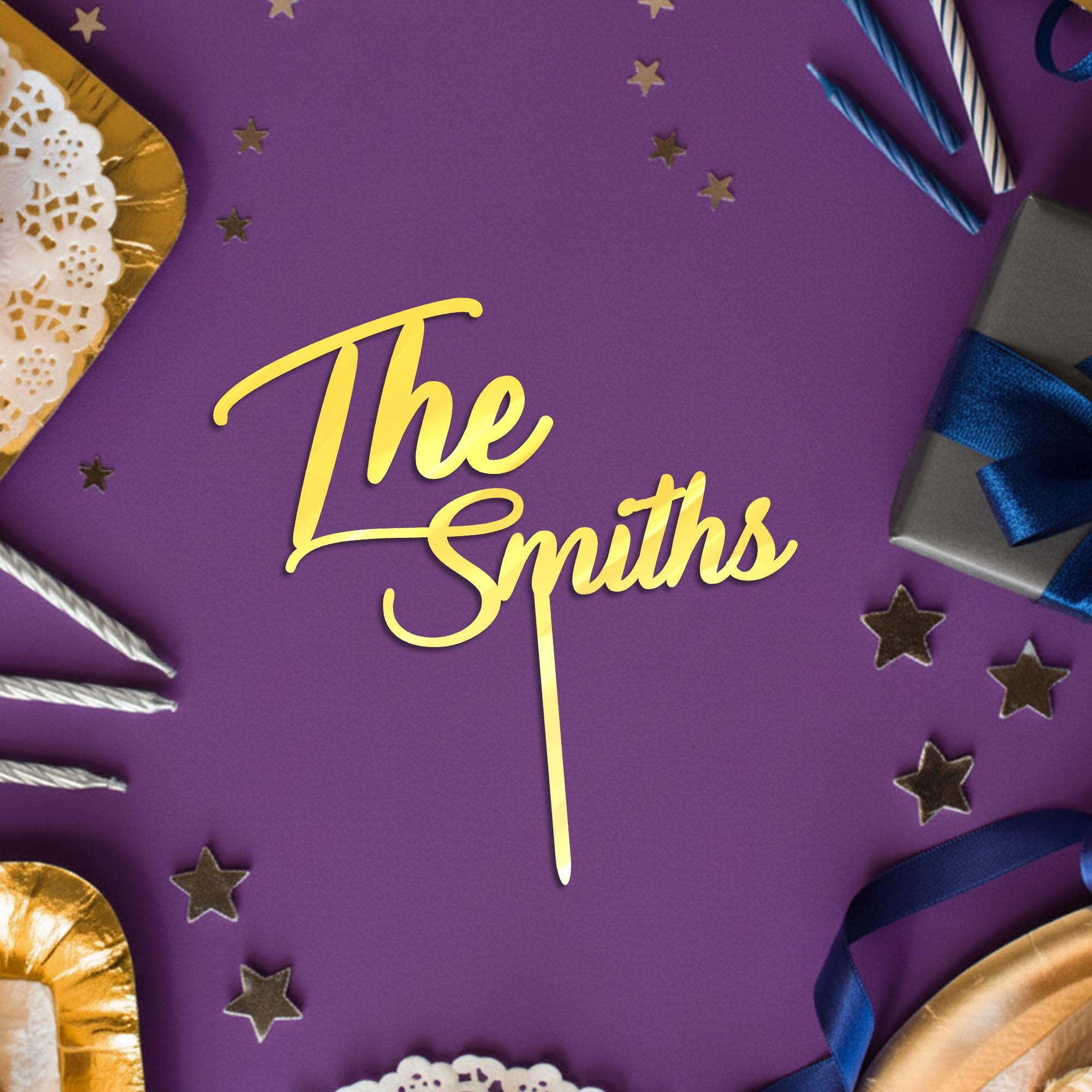 Custom Acrylic Family Name Wedding Cake Topper image 3