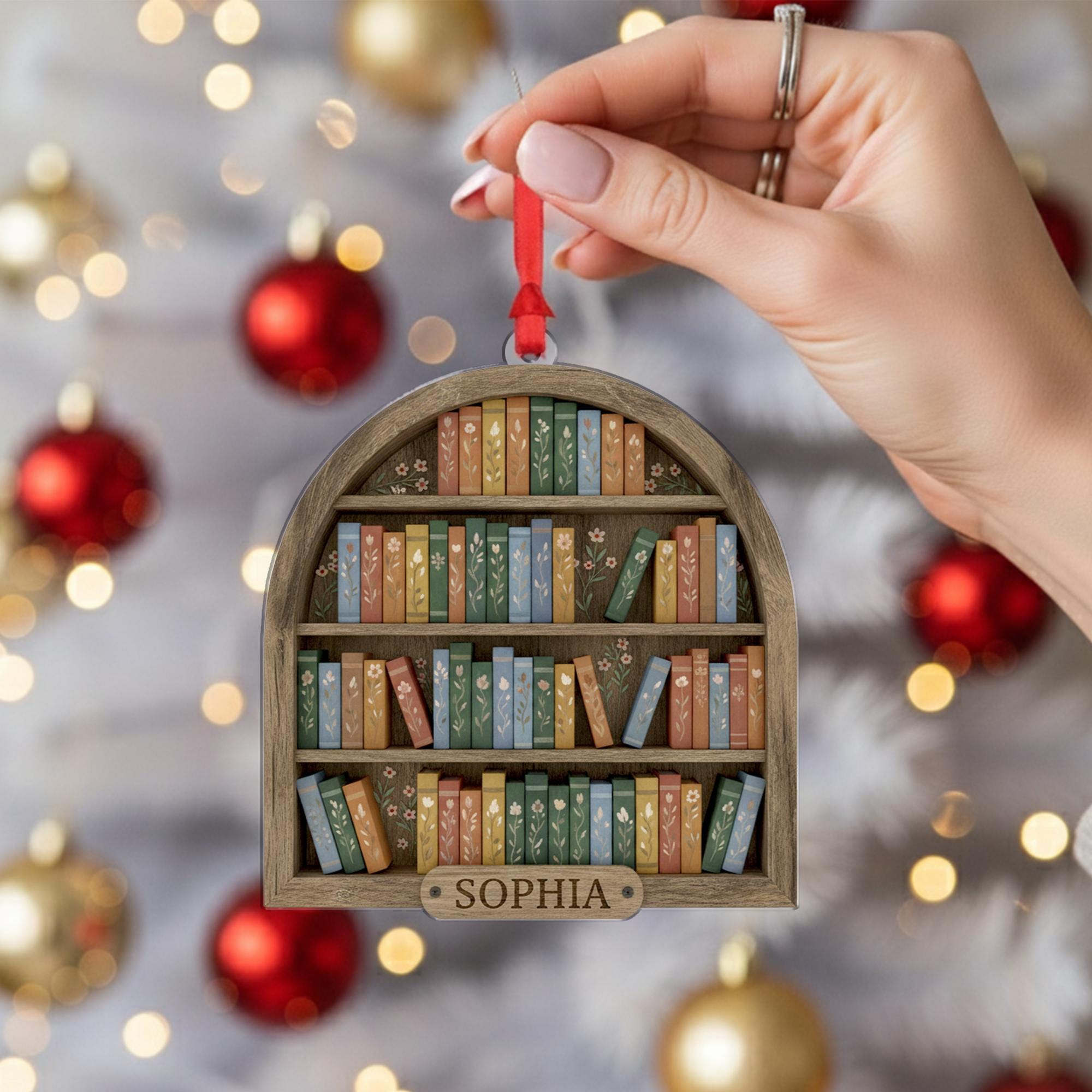 Personalized Book-Shelf Ornament: Unique Gift for Book Lovers image 6