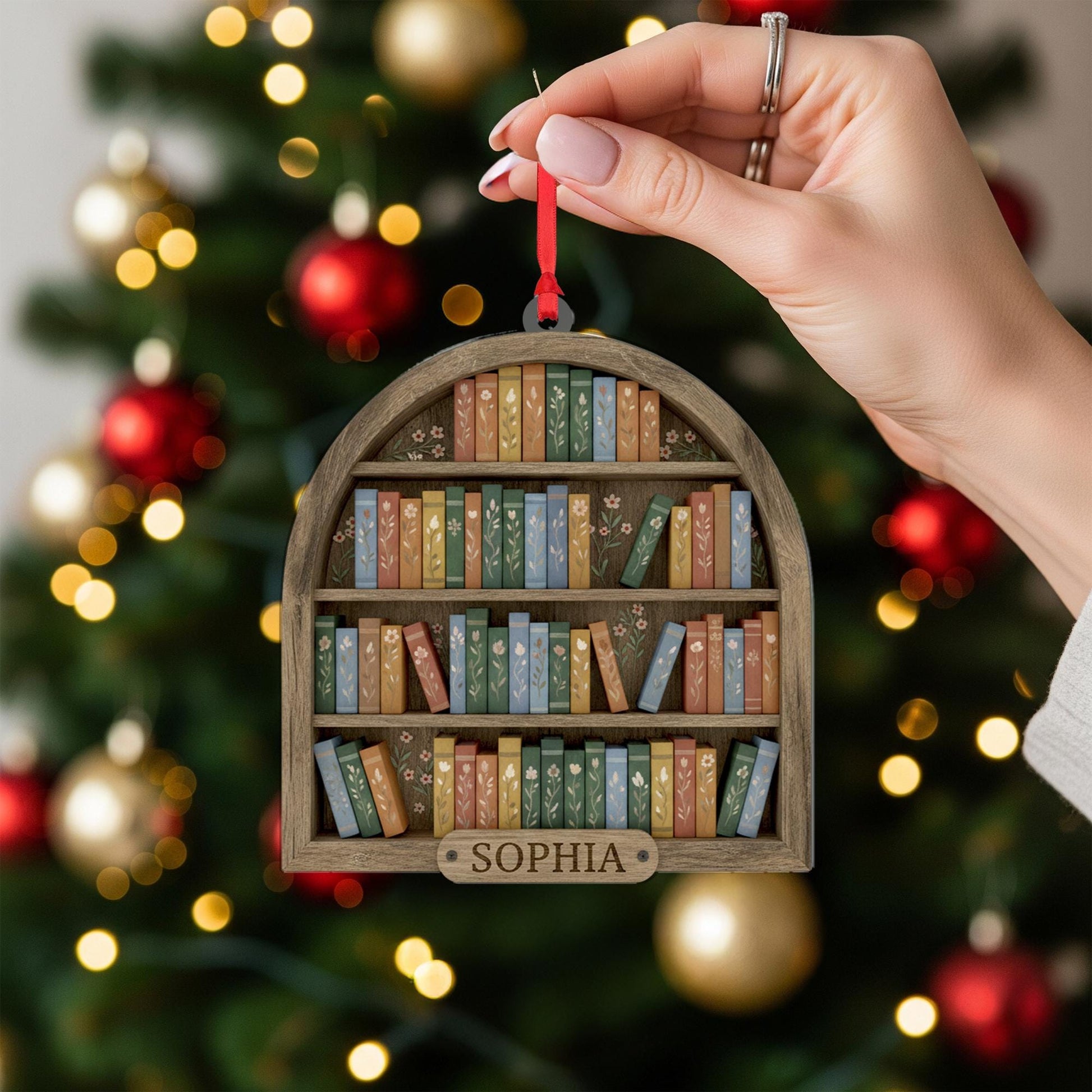 Personalized Book-Shelf Ornament: Unique Gift for Book Lovers image 2