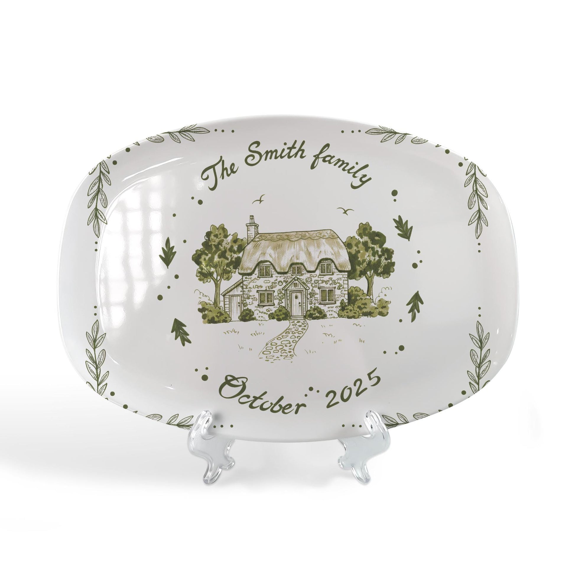 Custom House Platter: Personalized Cottage Plate | Y2K Style Plate decor only image 3