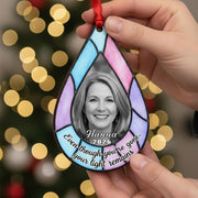 Personalized Photo Memorial Ornament, Acrylic Sympathy Gift image 1