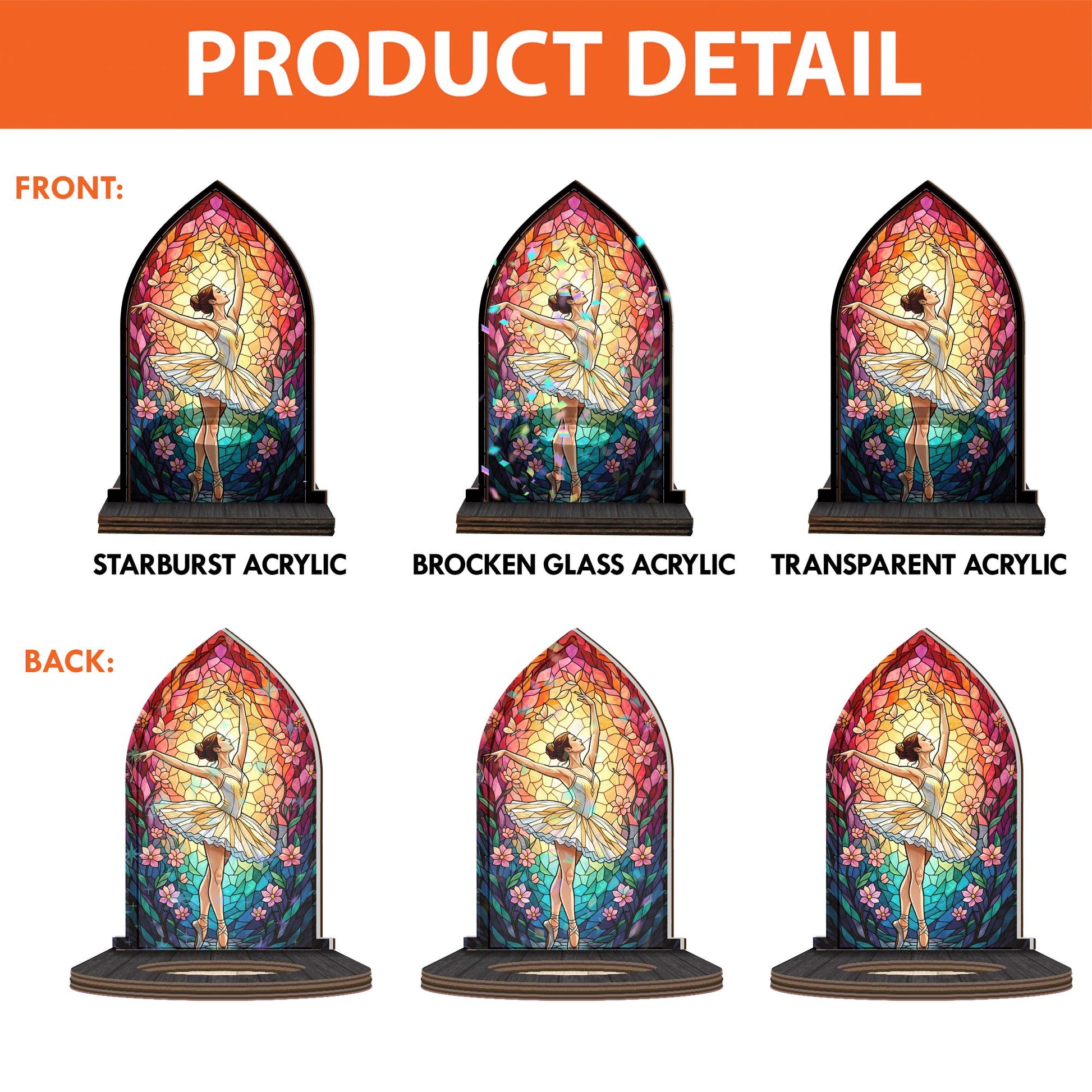 Wooden Candle Holder Arched Lantern Stand – Ballet Dancer Gift Accent Decor image 5