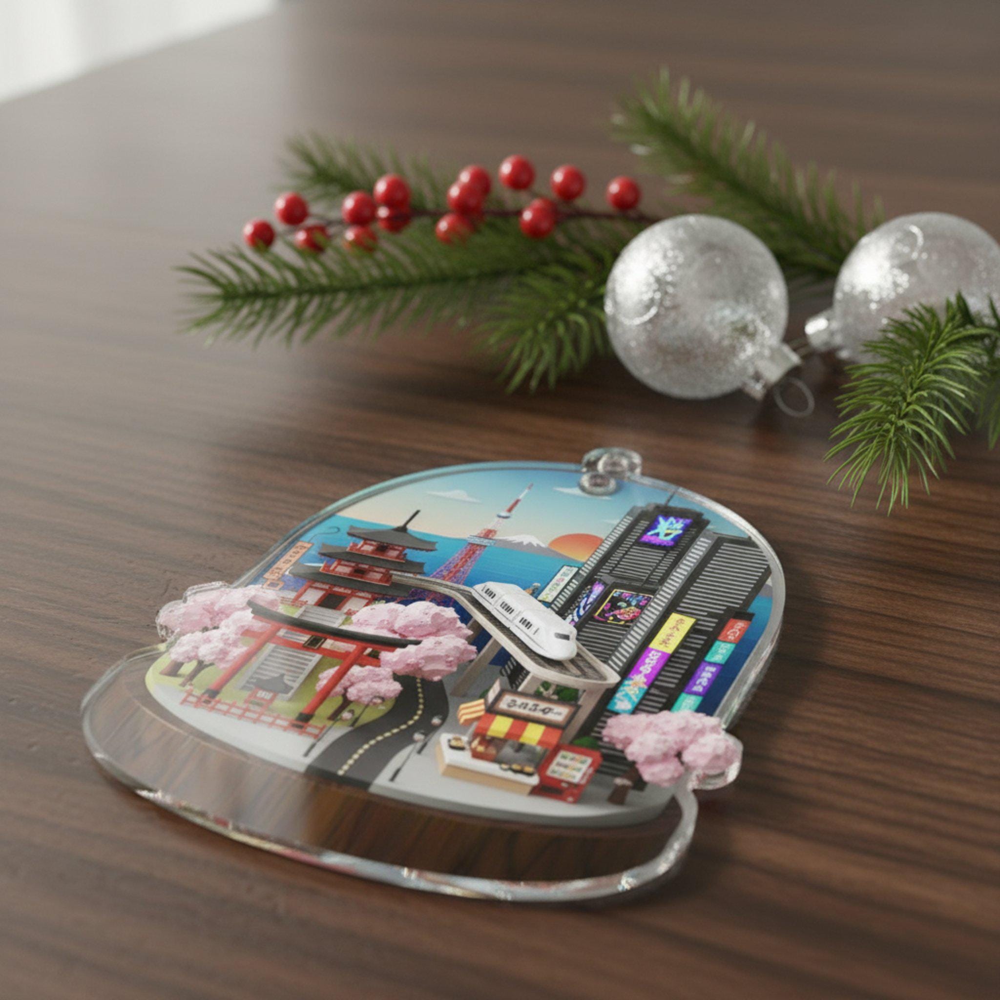 Japan Travel Ornament 2025: Personalized Adventure Keepsake with Name & Destination image 4