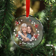 Personalised Glass Memorial Ornament: Custom Photo Keepsake image 1