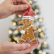 Injury Gingerbread What a Year Christmas 2025 Ornament: Funny Broken Arm Holiday Decor & Gift image 1